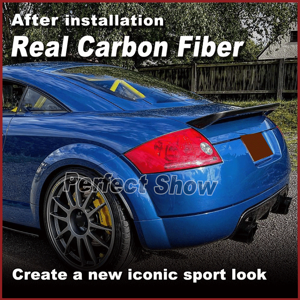 Auto Heckspoiler Für Audi TT/TT Quattro Mk1 Tipo 8N 1998-2006,Hinten Spoiler Spoilerlippe Performance Tuning Lippe Wing Spoiler Styling Modification Zubehör