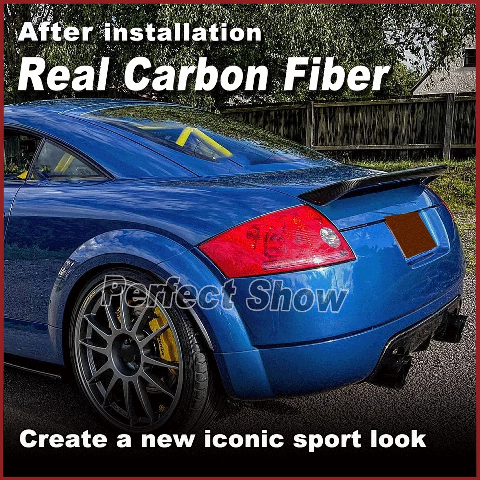 Alerón trasero de carbono real para Audi TT Mk1 tipo 8N TT Quattro 1998-2006 Foto 3 de 4