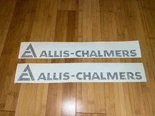 Allis Chalmers Decal 18” Long (set Of 2) Black Stickers Replacement Tractor