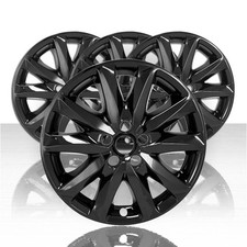 4 Black 18 Wheel Skins Hub Caps Rim Covers For Mazda 3 Grand Touring 2017 2018