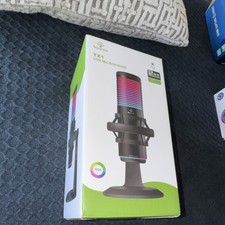 Squarock TX1 USB Studio Microphone RGB Lighting Black Freestanding Form Factor