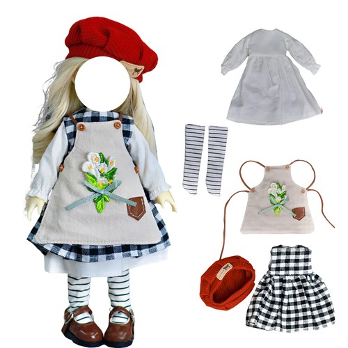 Lovely For 1/6 BJD Doll Girl Full Dress Clothes Set For 12"Doll - Picture 2 of 15