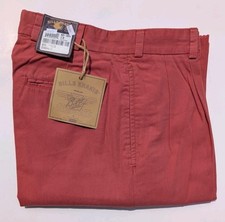 NEW Bills Khakis M2P-WRPB Size 30 WEATHERED RED POPLIN Pleated Classic Fit 165