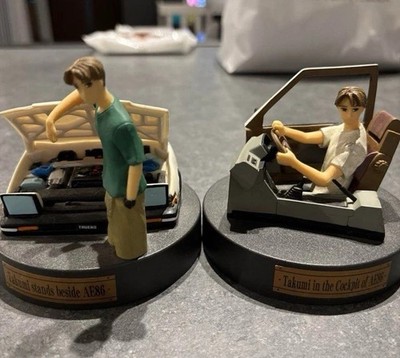 フィギュアセット Initial D AE86 Sil Eighty Fujiwara Takumi Mako Sato Figure Set