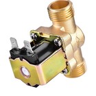 Electrovanne �� eau ��lectrique laiton 1 2 pouces AC 220V vanne normalement ferm