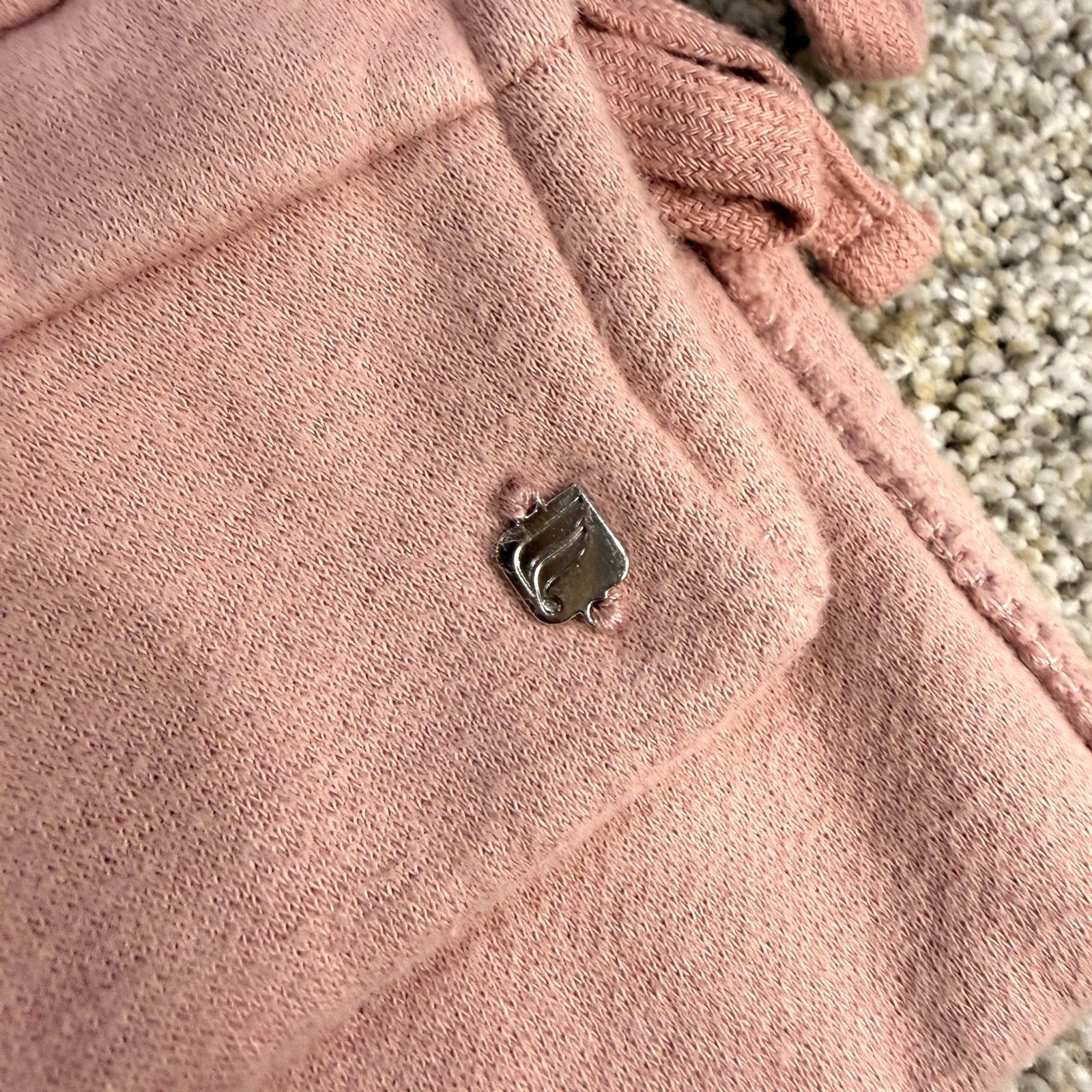 Fabletics Light Pink Drawstring Hem Pullover Hood… - image 5