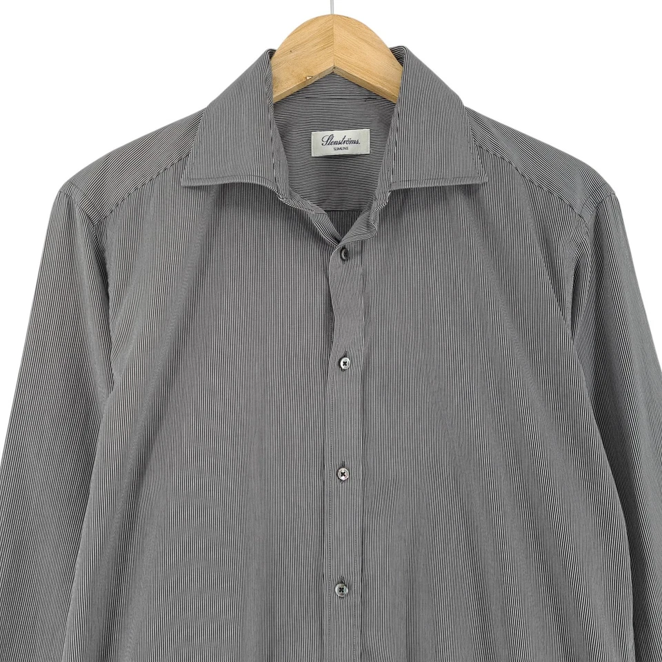Camicia Da Uomo Stenstroms Classica Formale Slim Fit A Rayas Taglia 41 - Immagine 2 di 4
