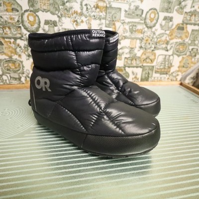Outdoor Research Woman's Tundra Trax Insulated Quilted Booties Size XS Black 