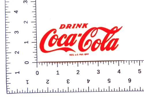Marx Coca-Cola  truck back decal