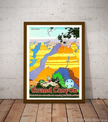 Grand Canyon Vintage Travel Poster