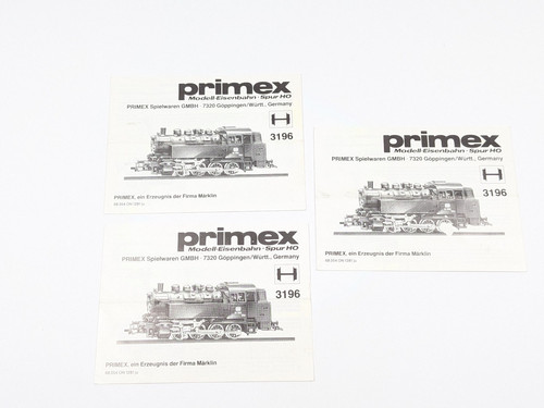 Märklin Primex 3196 ON 1281 ju instrucciones para locomotora H0 precio por ST | Condition: Gebraucht