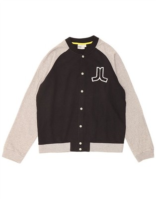 WESC Herren Varsity Jacke UK 42 XL Schwarz Colourblock Baumwolle CE04