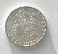 1887 P Morgan Silver Dollar - See Video - UNC Philadelphia Mint - Bright Luster