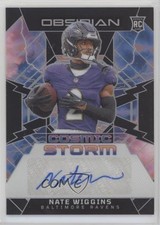 2024 Panini Obsidian Cosmic Storm Signatures Nate Wiggins #CSS-NWS Auto 17xk