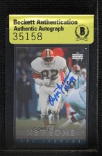 BAS 2000 Upper Deck Legends Ozzie Newsome #12 Authentic Auto HOF 3c7