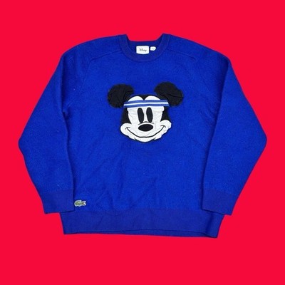 Mickey Mouse Lacoste Sweater Blue Youth XL