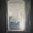 SD Bullion 5 Troy Ounce .999 Fine Silver Bar Liberty Bell