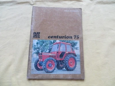 Tracteur SAME Centurion 75 - manuel utilisation et entretien - 1978 - Photo 1/4