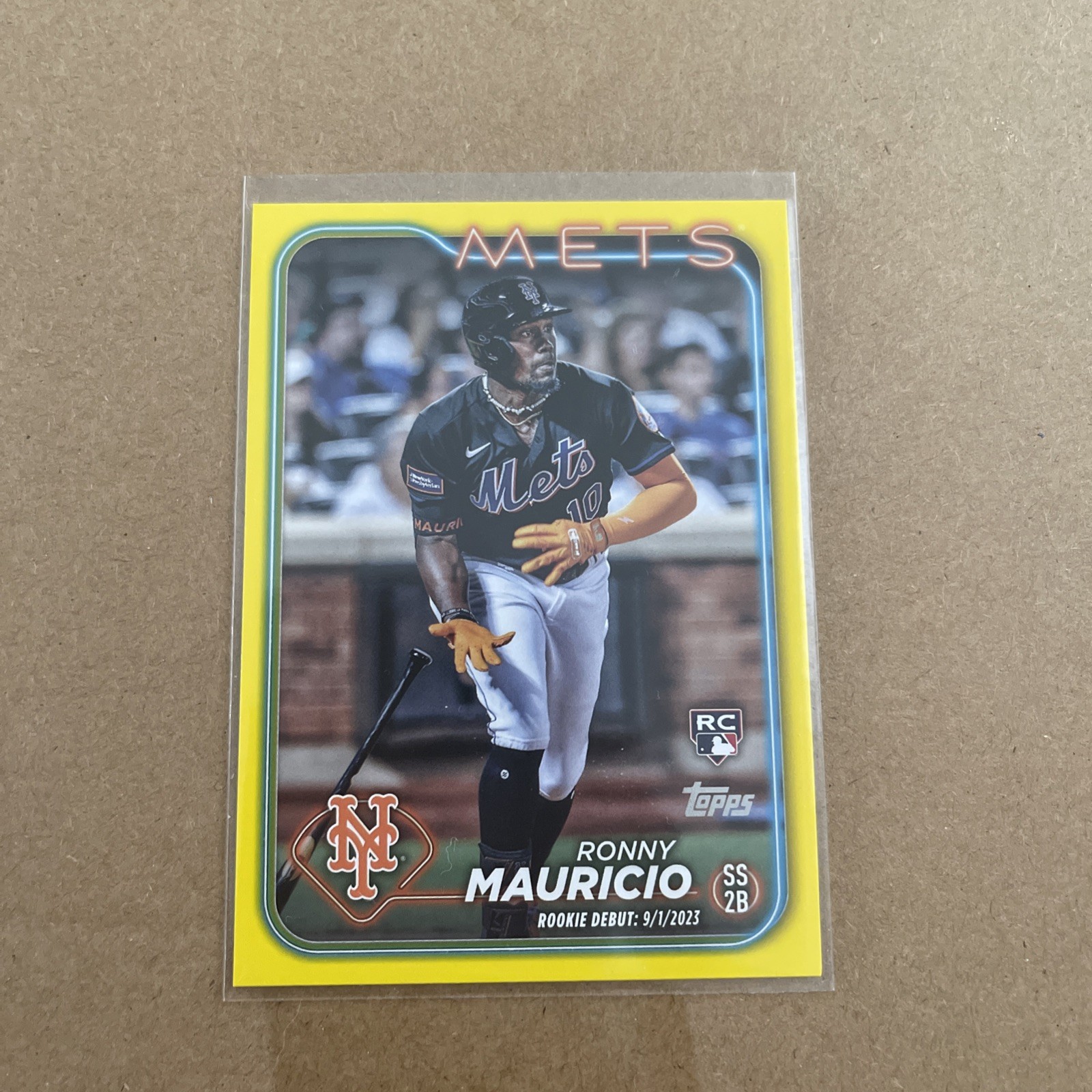 2024 Topps Update Ronny Mauricio RC Yellow Rookie #US157 Mets