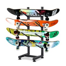 Skateboard Racks Floor Stand, 4-Layer Skateboard Holder,Snowboard Storage Rac...