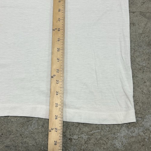 Vintage 80s IFI Audio Company White Ringer T Shirt Adult Large Stake Your Claims - Picture 7 of 9