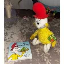 Dr Seuss I Am Sam I Am Board Book  Plush Sam NWT 