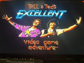 Bill & Ted's Excellent Video Game Adventure (Nintendo NES) with Box and Poster