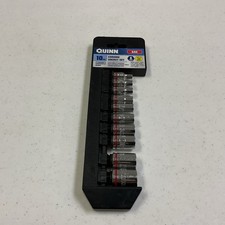 Quinn 10pc Sae, Chrome Socket Set. 6 pts . 1/4" Drive, 64203