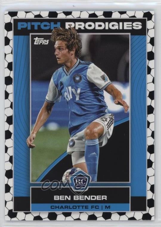 2023 Topps MLS Pitch Prodigies Soccer Tile Ben Bender #115 Rookie RC 1c8n