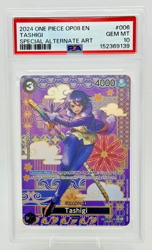 2024 One Piece OP08 Tashigi SP ST06-006 Two Legends PSA 10 English GEM MT