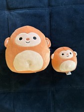 Squishmallows Kellytoy Elton The Orange Monkey Bundle Great Condition No Tag