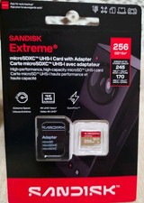 SanDisk 256GB Extreme microSDXC UHS-I Memory Card 170 MB/ s