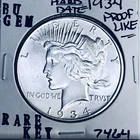 1934 P BU GEM PEACE SILVER DOLLAR UNC MS+++ U.S. MINT RARE KEY COIN 7464