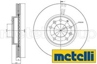 2X Bremsscheibe Metelli 23-0984C 2 Bremsscheiben Vorderachse Vorne FüR Mazda