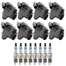 Denso 8 Ignition Coil 8 Bosch Iridium Spark Plugs Kit For Silverado 2500 3500 V8