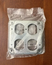 2 -Gang Square Gray Metal Electrical Box Industrial Cover W/ Hardware