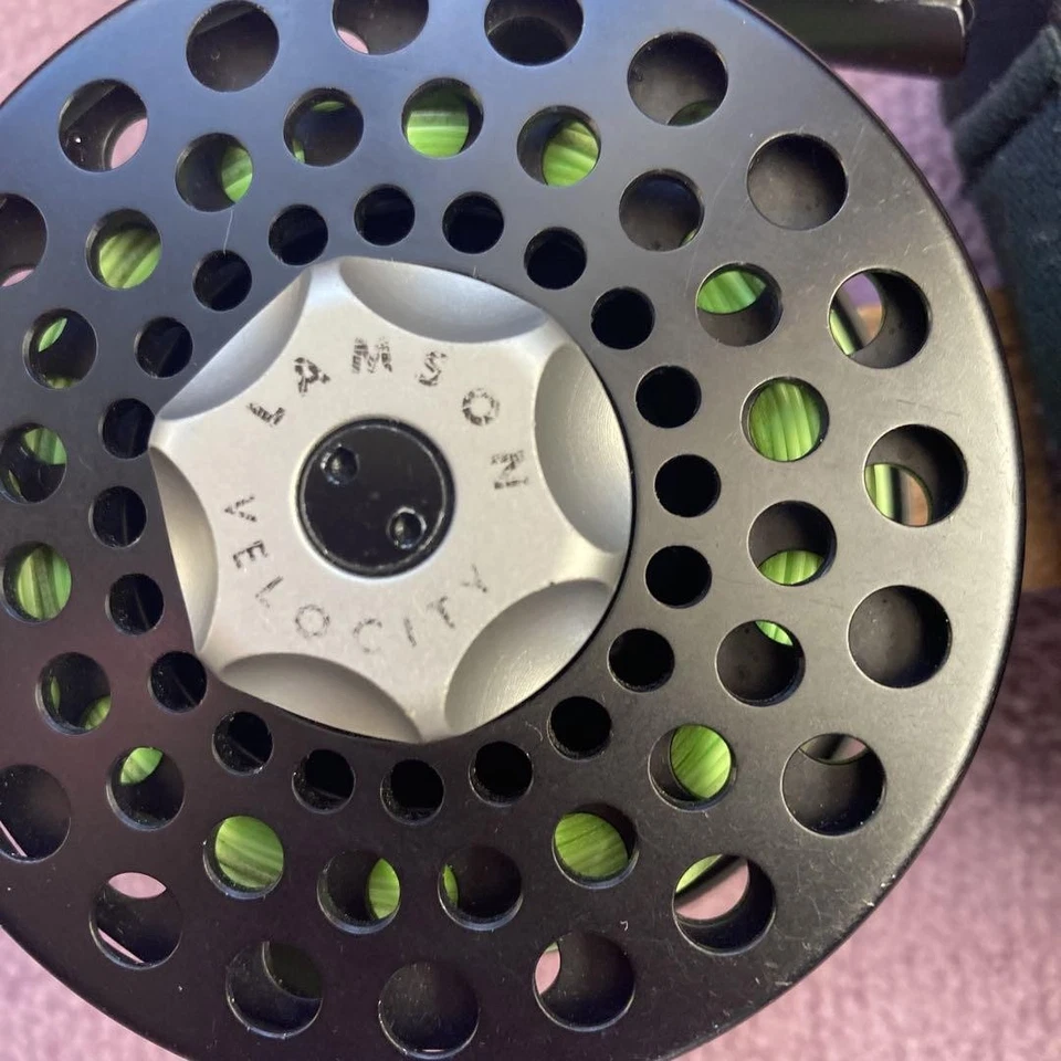 Carrete de pesca ligero de aluminio Waterworks Lamson Velocity V2 para Foto 2 de 4