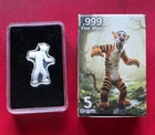 TIGGER Zombie - 5 Gram .999 Fine Silver Bar - Winnie The Pooh Limited To 3k