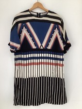 Warehouse Women's Geometric Print Short Sleeve Shift Dress UK 10 FR 38