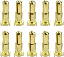 10Pcs 4Mm to 5Mm Low-Profile Bullet Connectors Adapter Plugs Reducers for RC Car