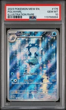 2023 POKEMON MEW EN-151 ILLUSTRATION RARE #176 POLIWHIRL PSA 10