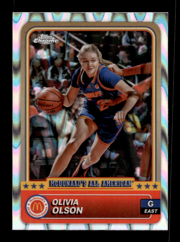 2024 Topps Chrome Mcdonald's All American RayWave # 8 Olivia Olson Card (B32)