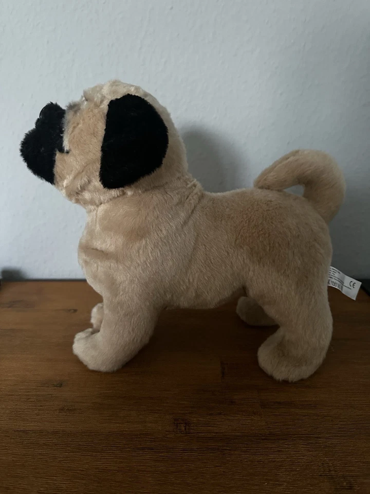 Smyths Mops Plüsch Stoff Kuschel Tier Retromops altdeutscher Mops - Bild 2 von 3