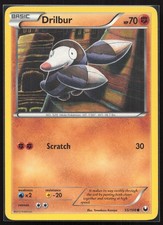 Drilbur Dark Explorers 55/108 Common DEX Pokemon TCG Card LP