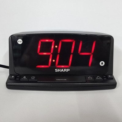   Sharp LED Digital Alarm Clock Simple Operation Nightlight Large Number SPC1225