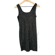 Vintage 90s By Choice California dress sparkle bodycon stretch mini cocktail 6 7