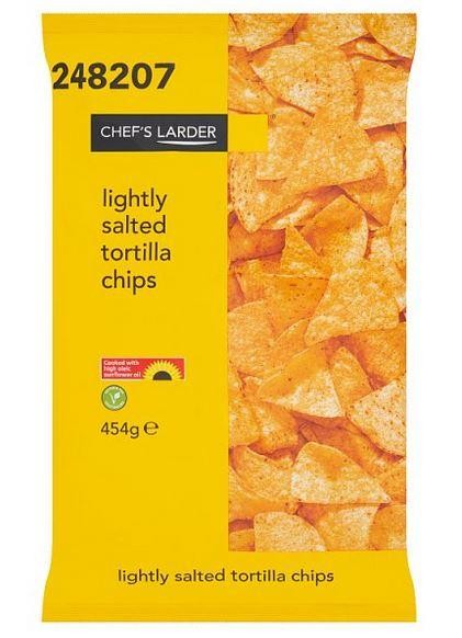 Chef's Larder Lightly Salted tortilla Chips 454g