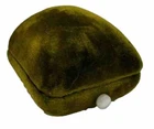 Antique Yano Brothers Jewelry Ring Presentation Box Push Button Green Velvet WI