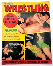 INSIDE WRESTLING DEC 1969 VERNE GAGNE JERRY KOZAK WOMEN WRESTLING LINDA CARROLL