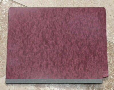 ECOM FOLDERS ~  BOX OF 10 TYPE I CLASSIFICATION END TAB FOLDERS in MAROON